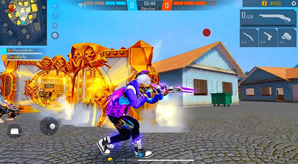 FF Kipas Free Fire player screen
